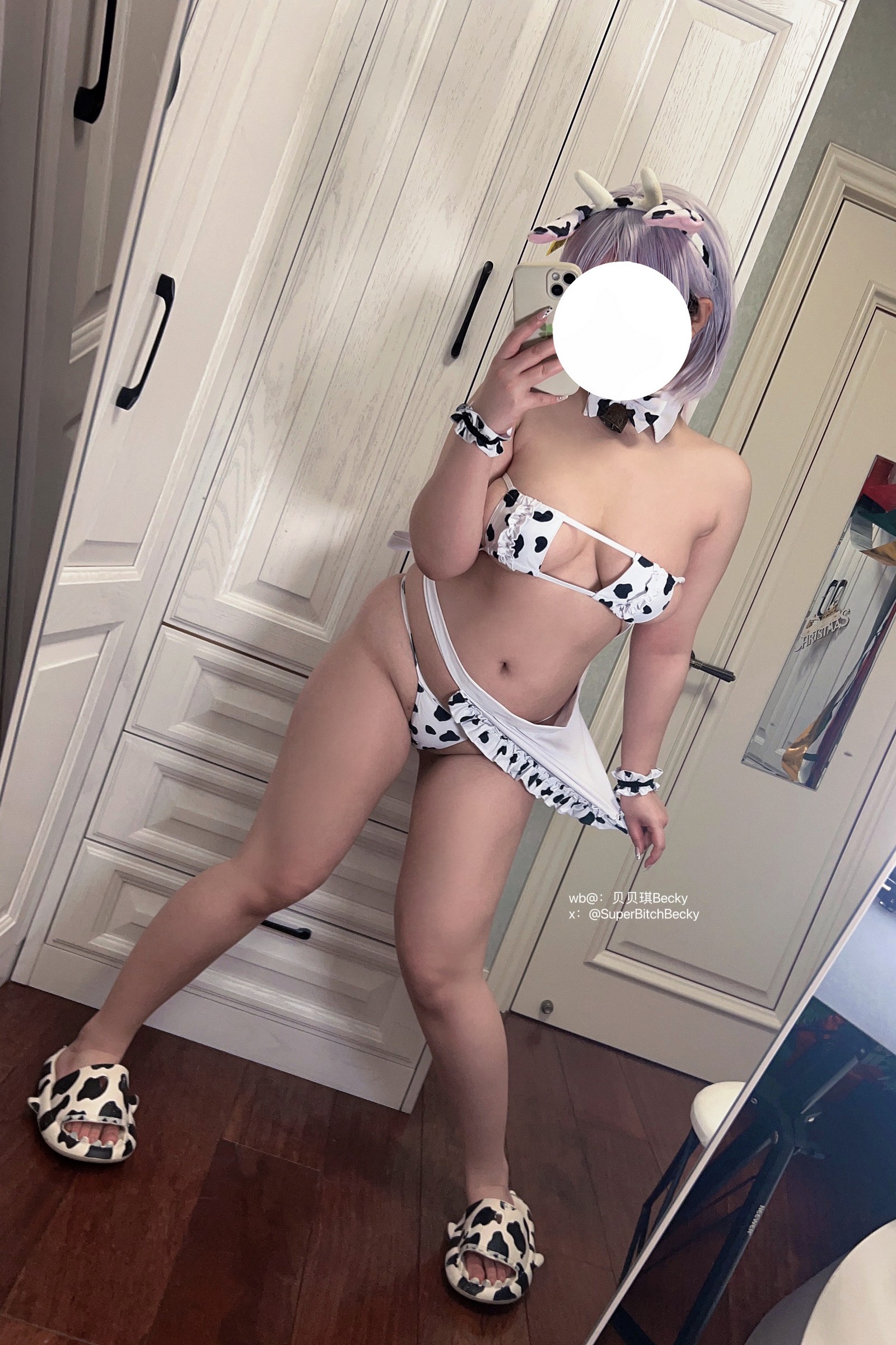 贝贝琪 Becky 塞西莉亚 奶牛装 Cosplay 写真集｜高清图集（31P｜60MB）插图6