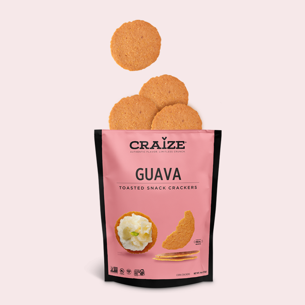 Supplied image: Craize Guava crackers – fire-griddled snack
