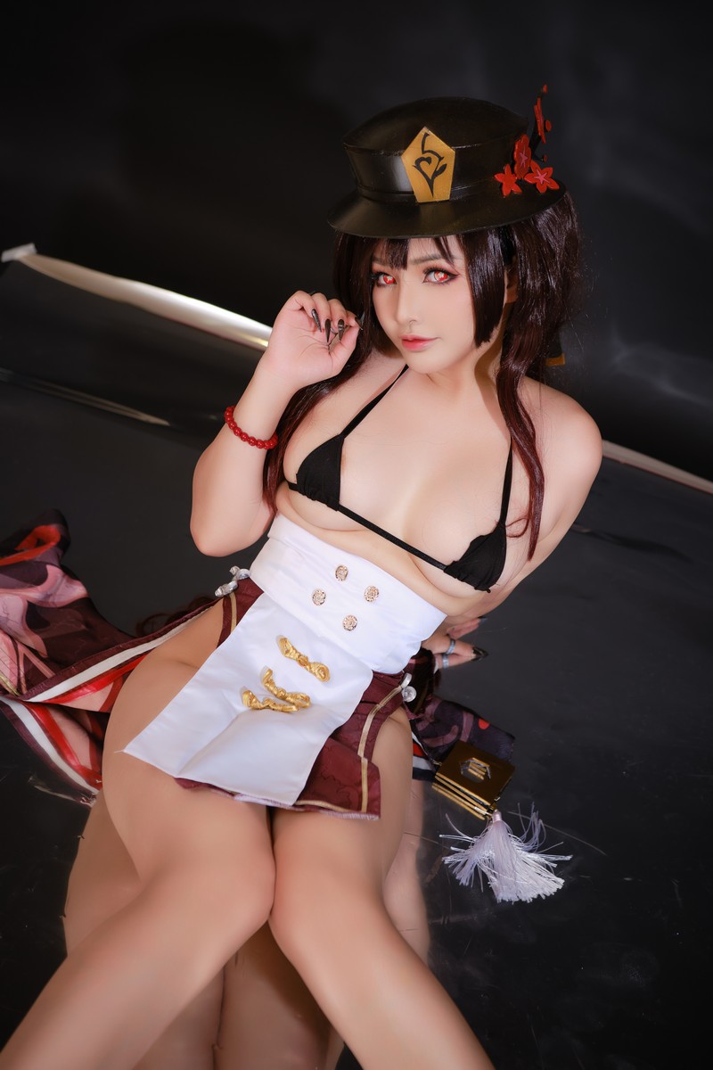 MiMi Chan 胡桃 Hu Tao Cosplay 原神高清写真【10P-91.5M】插图