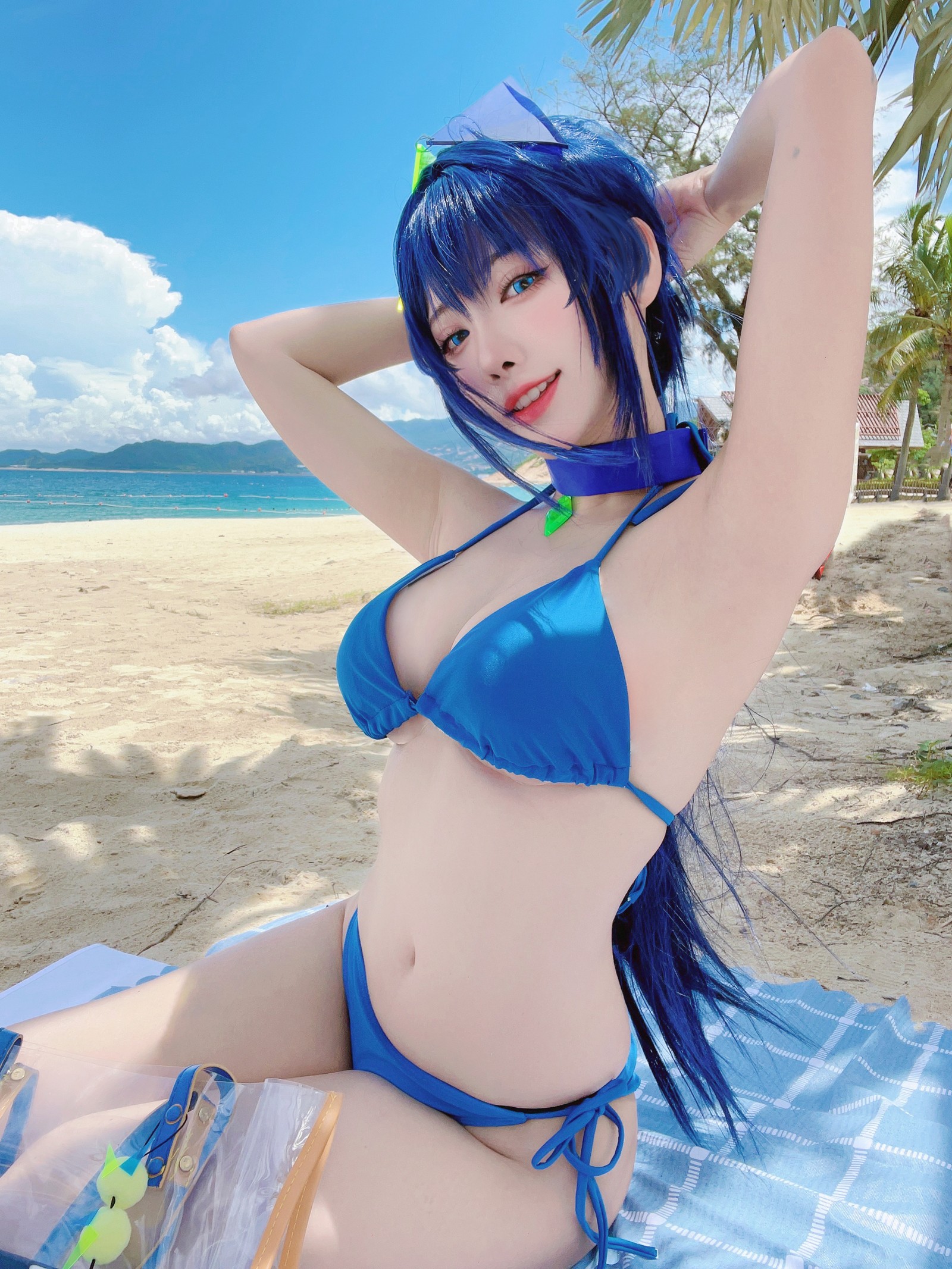 宮本桜 新泽西 泳装 Cosplay 写真｜碧蓝航线夏日主题（18P｜67MB）插图6
