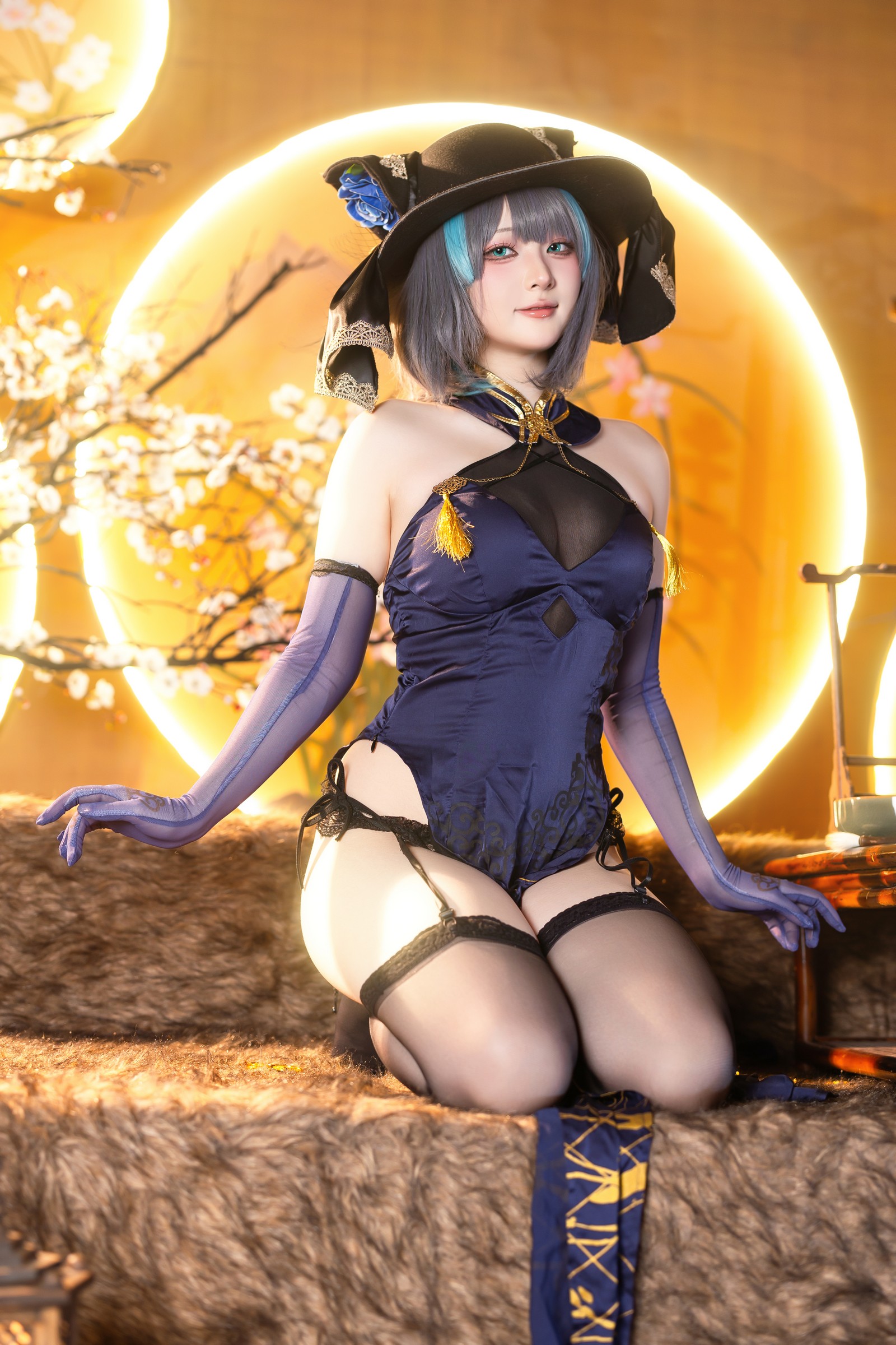 屿鱼 Yuyu 金装猫猫头 原创 Cosplay 写真集（60P｜747MB）插图6