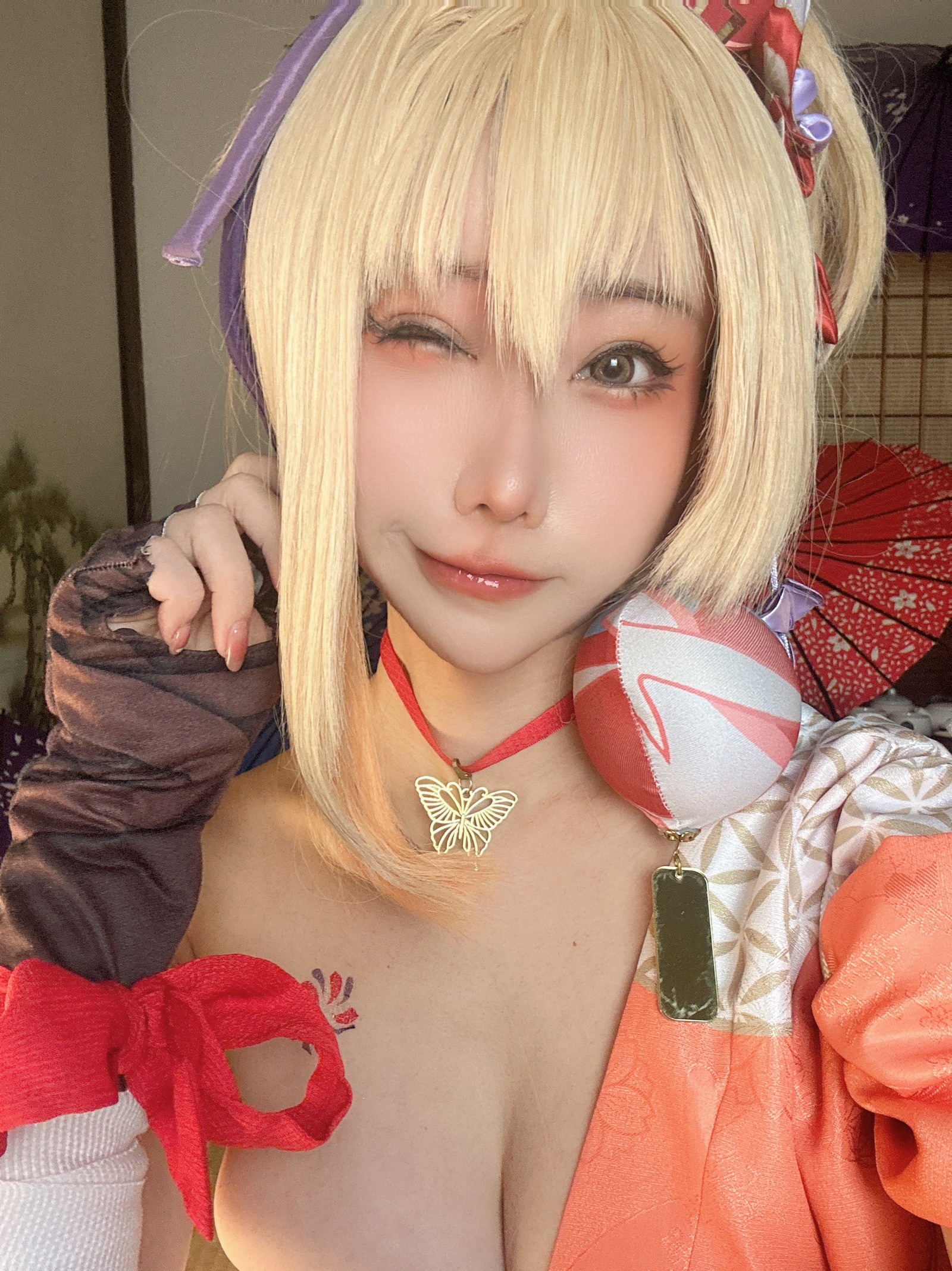 楊衣 Yangyi – Yoimiya 宵宫 Cosplay 写真视频（38P+1V-202MB）原神角色插图2