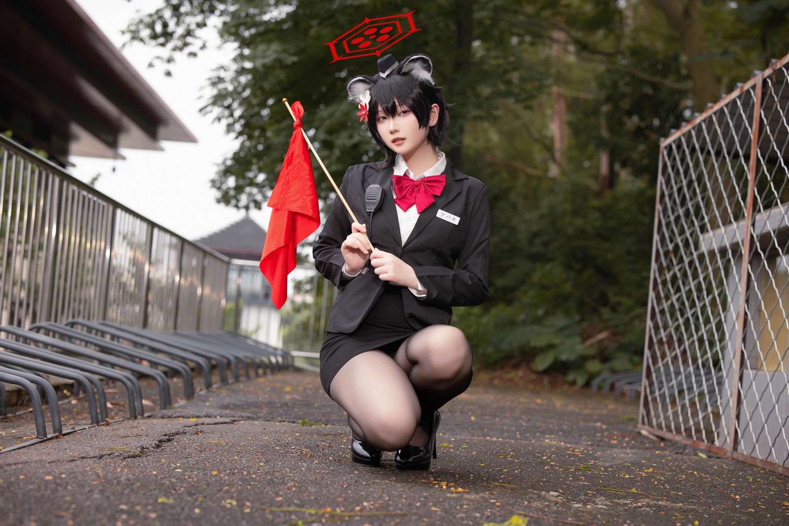 屿鱼 Yuyu 蔚蓝档案 春日椿 导游主题 Cosplay 写真集（55P｜156MB）插图3