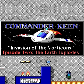 Commander Keen 2: Earth Explodes box art