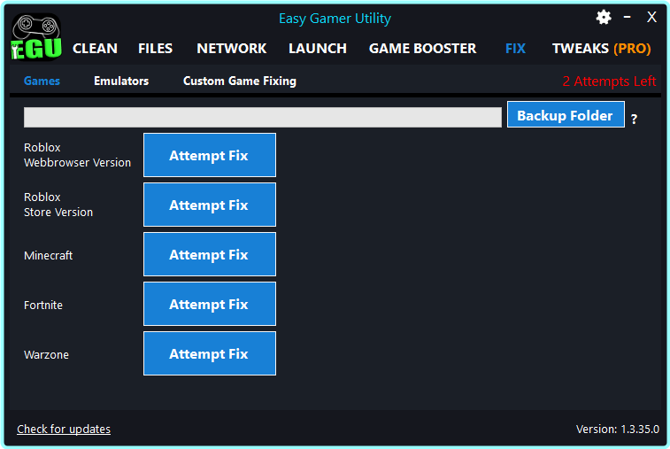 Easy Gamer Utility PRO 1.3.85 – (2 MB) Easy Gamer Utility PRO 1.3.85 – (2 MB)