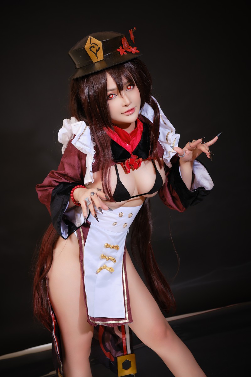 MiMi Chan 胡桃 Hu Tao Cosplay 原神高清写真【10P-91.5M】