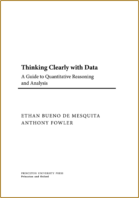 Thinking Clearly with Data