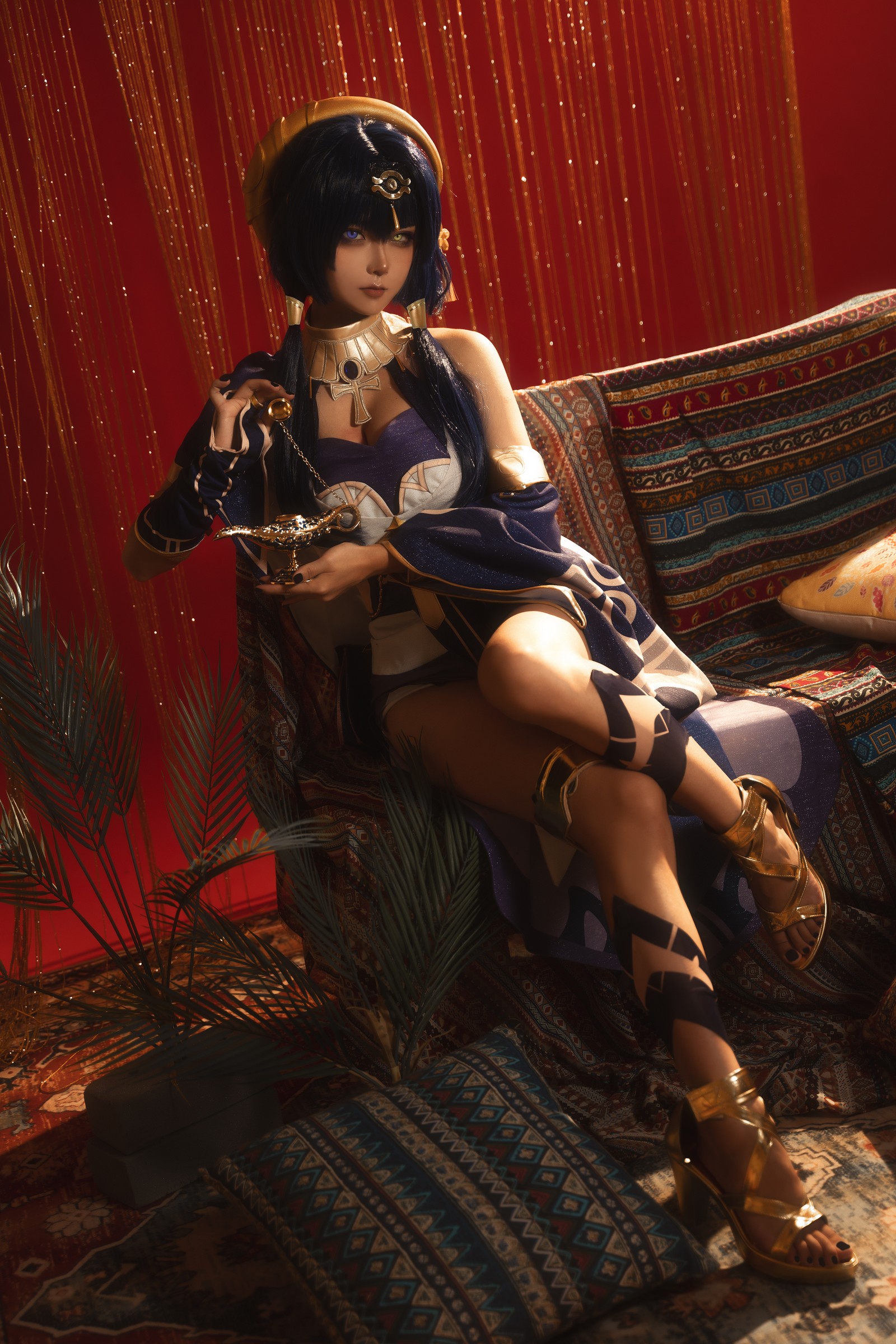 Seya-狮砸 – 原神 坎蒂丝 Candace Cosplay 高清写真（12P-142MB）插图1