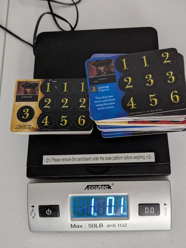 80 cards per pound