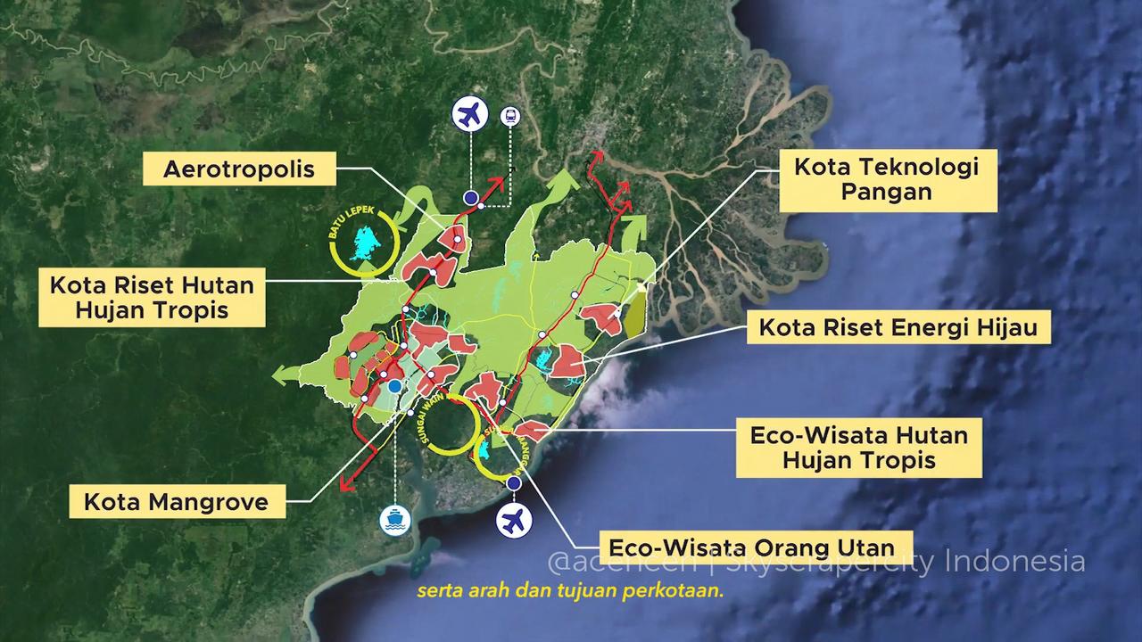 INDONESIA  New Capital City at East Kalimantan  Project & News