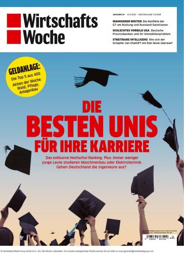 Cover: Wirtschaftswoche Magazin No 20 vom 12  Mai 2023