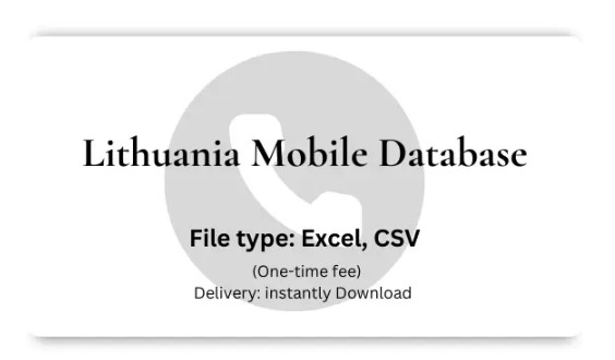 Lithuania Mobile Database 1 Million Phone Number List