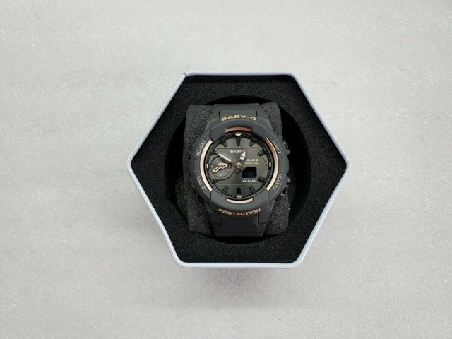 Casio Baby-G BGA-230SA-1A Women's Watch - Ana-Digital, Dual Time, All Black, 10 ATM Water Resistant