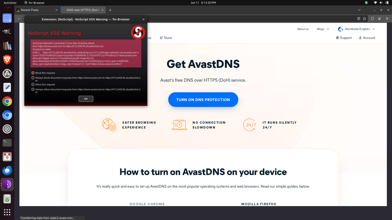 Avast DNS