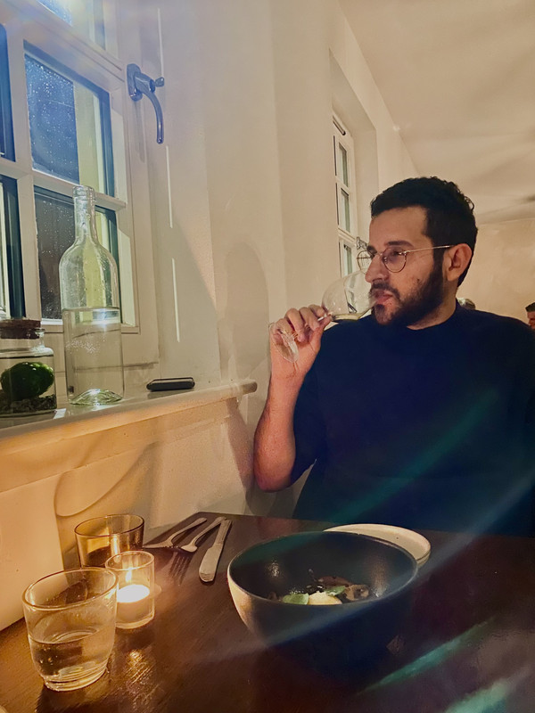 Jules en dégustation