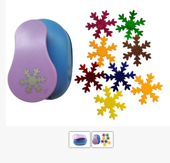 Troquel para foamy copo de nieve 7cm para navidad en foamy goma eva