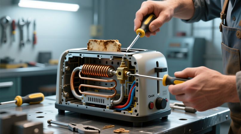 Замена нагревательных элементов тостера