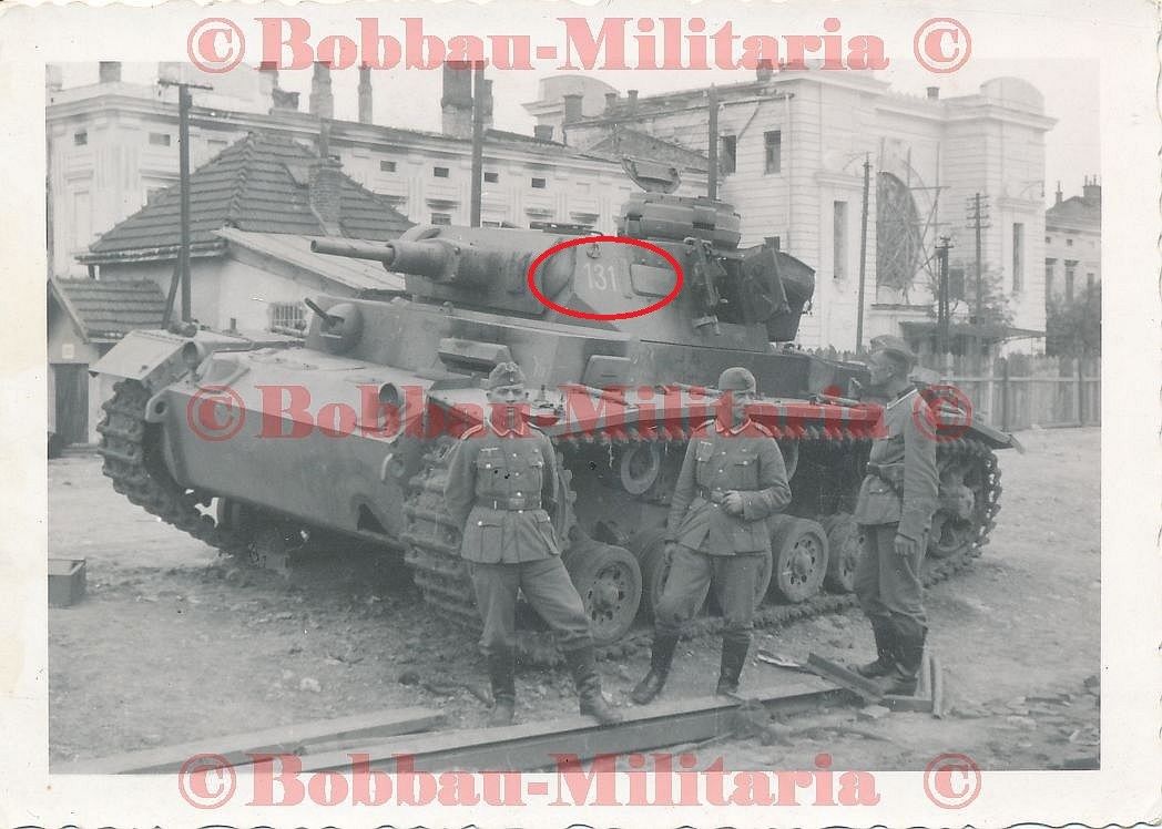 Panzerkampfwagen III mit weißer Turmnummer 131 Russland 1941 Pan