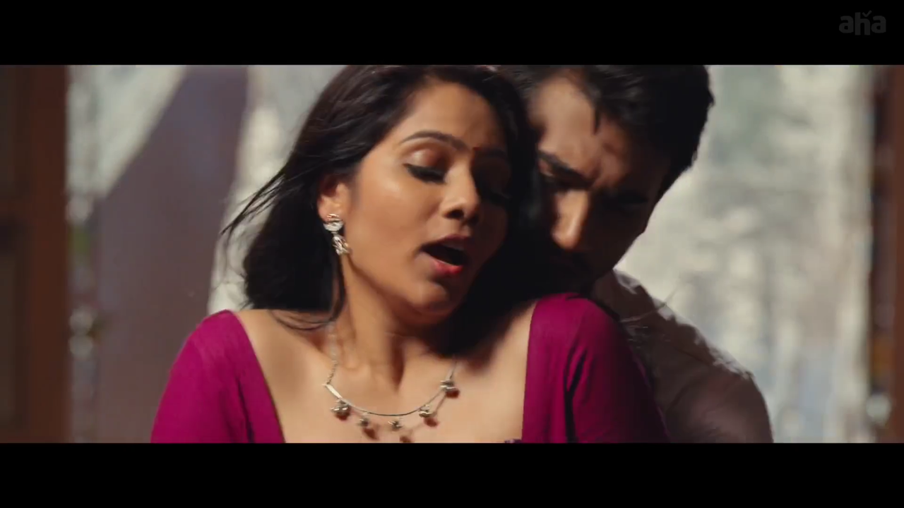 "Mitraaw Sharma kissing still from Virgin Boys romantic Telugu rom-com"