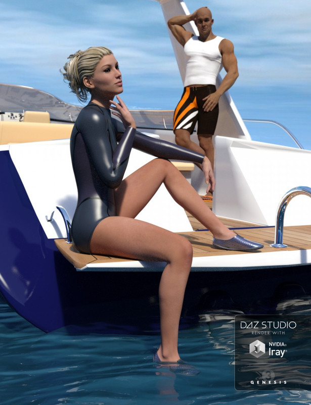 Sporty Shorty and Water Shoes for Genesis 3 Female(s) Sporty Shorty and Water Shoes for Genesis 3 Female(s)