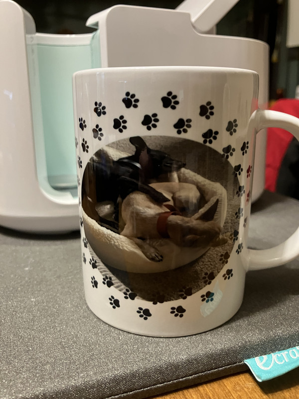 handcrafted sublimated coffee mug