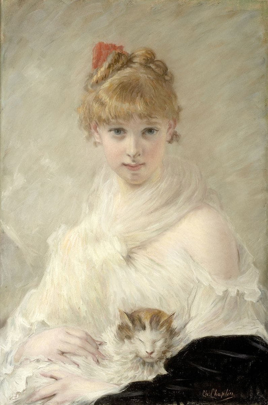 1-charles-joshua-chaplin-girl-with-cat