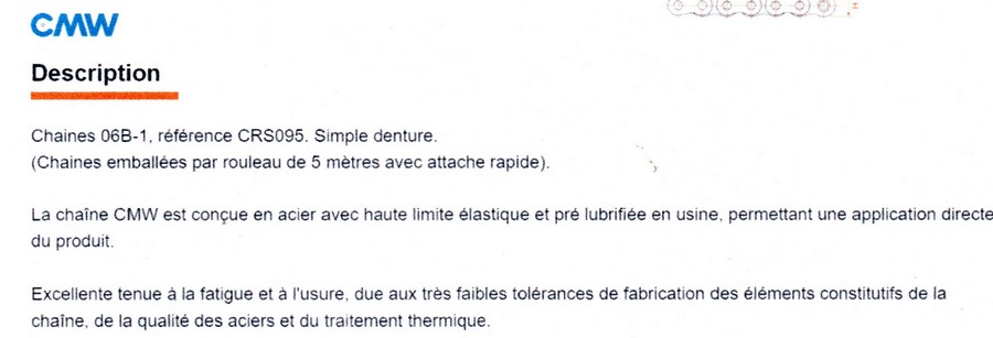 Chaîne 6B description.