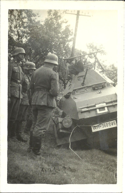 Foto 6 Rad Pz Spähwagen Pz AA8 Einsatz Festgefah