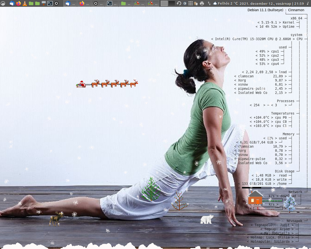 XsnoW - karácsonyi asztal alkalmazás | Linux Mint Magyar Közösség