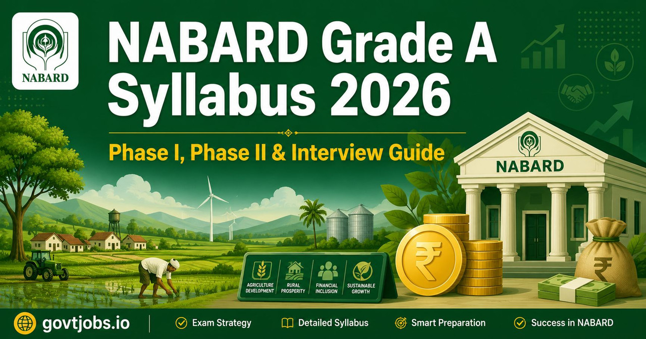 NABARD Grade A Syllabus 2026 - Complete Exam Guide NABARD Grade A syllabus 2026 officer recruitment exam preparation guide