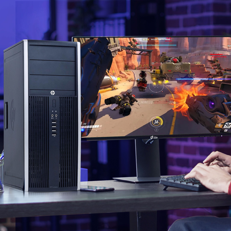 HP Tower Desktop Gaming PC i5-2nd Gen. 16GB 256GB SSD 500GB HP Tower Desktop Gaming PC i5-2nd Gen. 16GB 256GB SSD 500GB