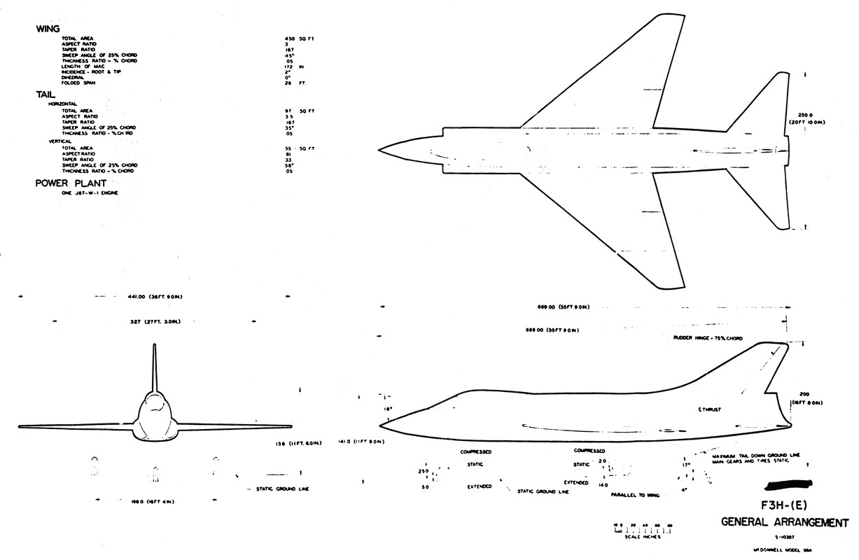F3H-E General Arrangement