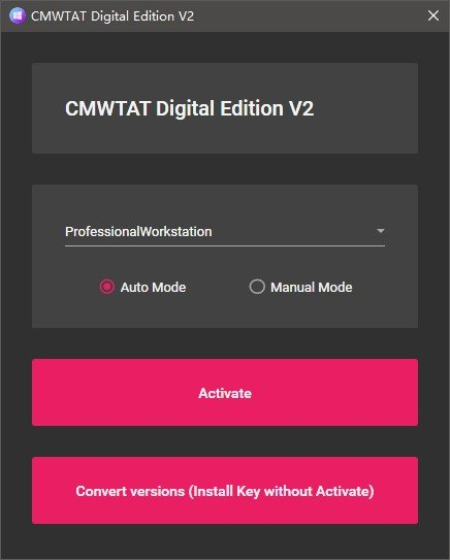 CloudMoe Windows 10+ Activation Toolkit Digital Edition 2.6.2 Build 220911-3