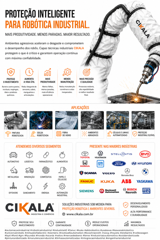 Customized industrial robotic protection for a technical application