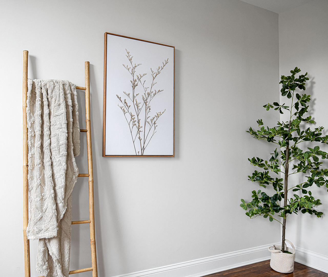 Beautifully staged neutral bedroom