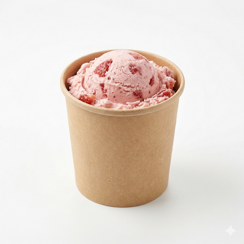 Tarrina Helado De Fresa