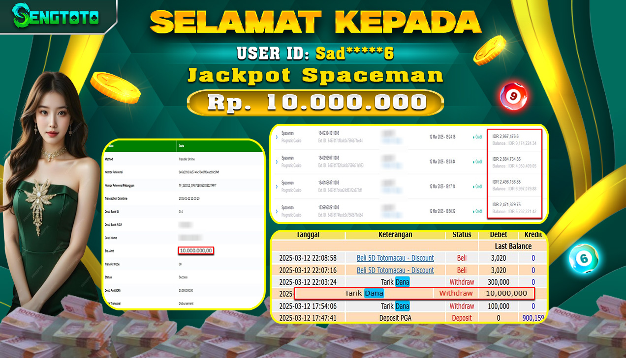 BUKTI PEMBAYARAN SLOT SPACEMAN
