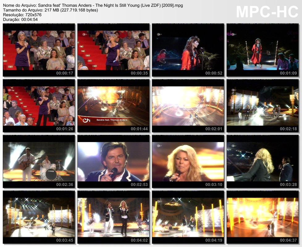 Sandra feat' Thomas Anders - The Night Is Still Young (Live ZDF)