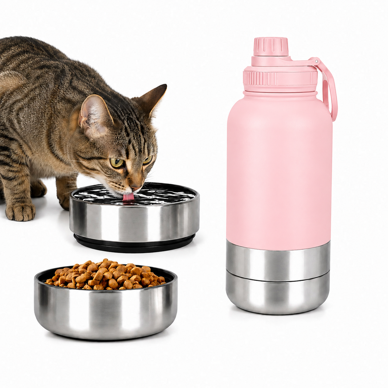 3-in-1 Insulated Dog Water Bottle