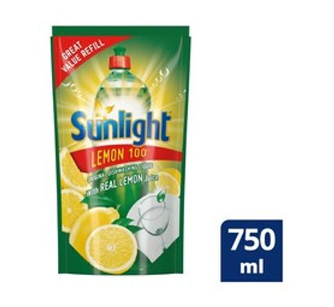 Sunlight Dishwash Lemon 750ml refill