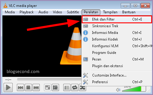 Mengubah Rotasi Video pada VLC Player