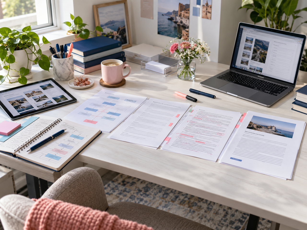 Professional content research editing and review process