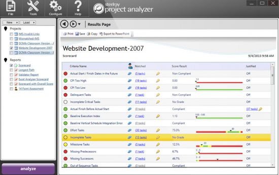 Steelray Project Analyzer v7.10.1