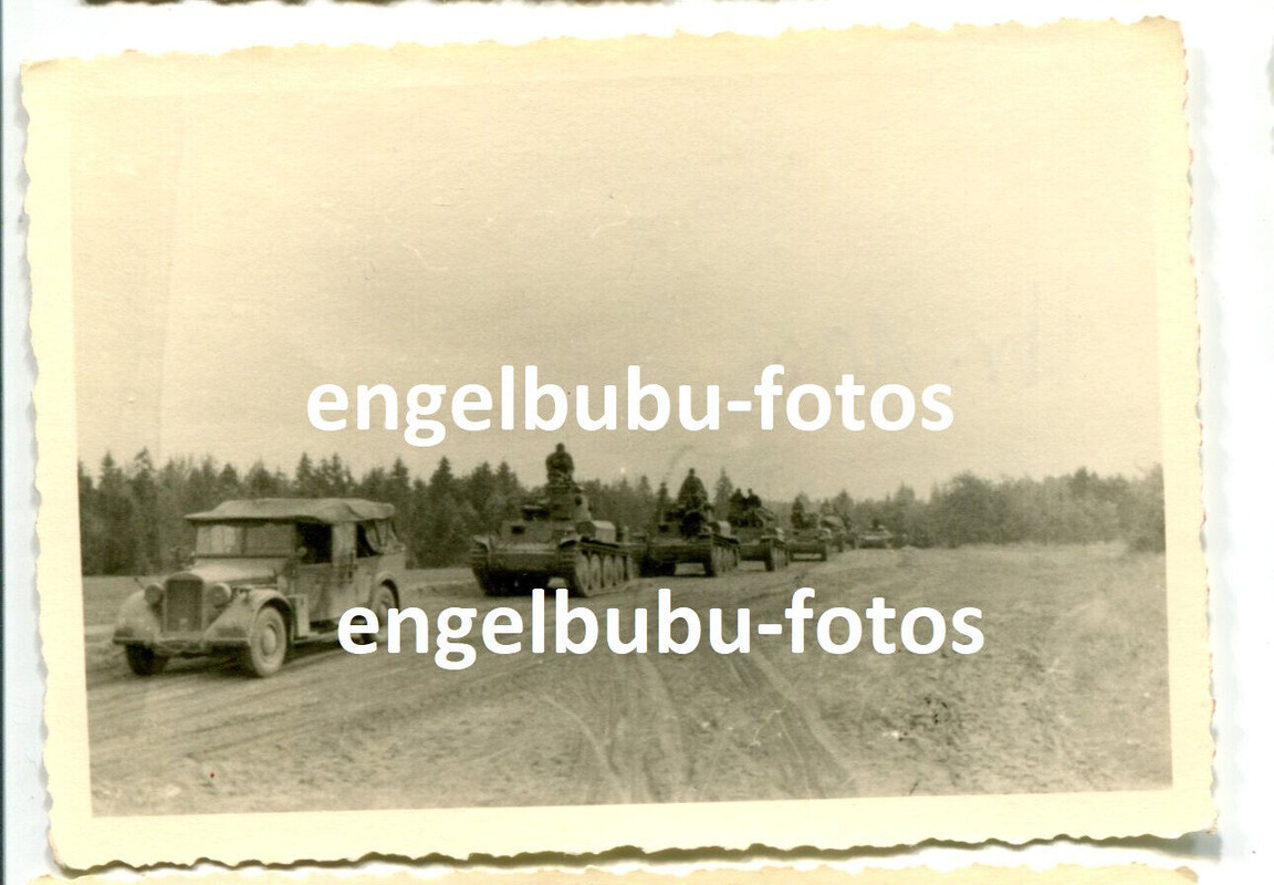 FOTO - Vormarsch Rußland Sept.´41 - 707.Inf.Div. - PANZER - Panzer 38(t)