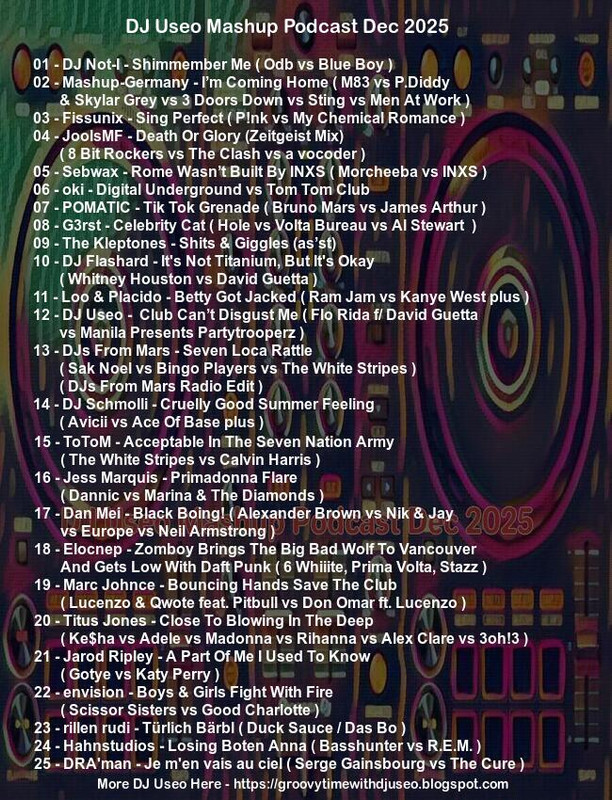 DJ Useo Mashup Podcast Dec 2025 back