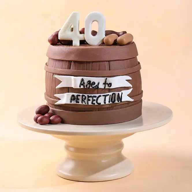 barrelled forty birthday cake1549
