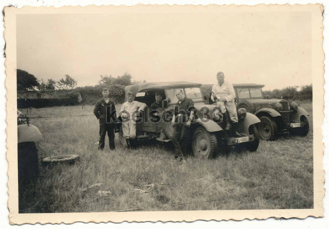 PKW Kübelwagen Wanderer W 11 Kfz Kennzeichen Luf