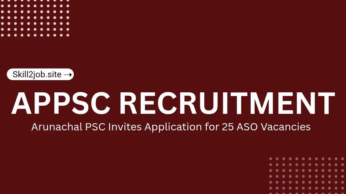 APPSC ASO Recruitment 2025