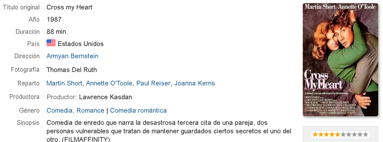 Cross my Heart [1987] latino