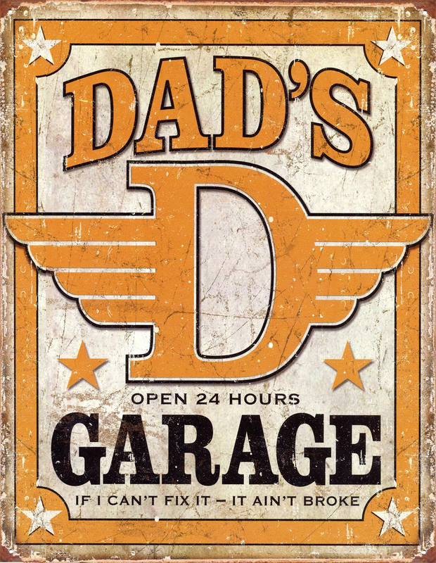 retro vintage style metal sign//plaque man cave shed In Case Of Fire